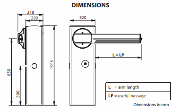 Parking Telecom Barrier Lite